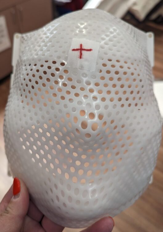 Mask used for brain radiation