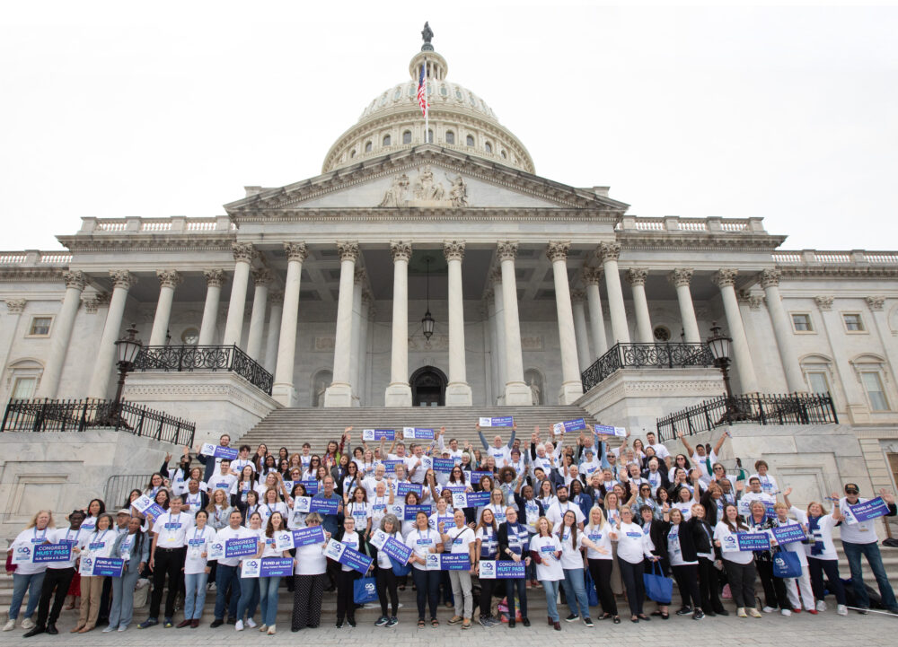 Advocates in front of Capitol Hill