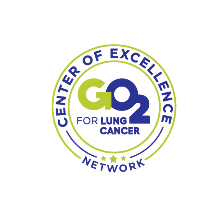 GO2 for Lung Cancer's Center of Excellence Seal