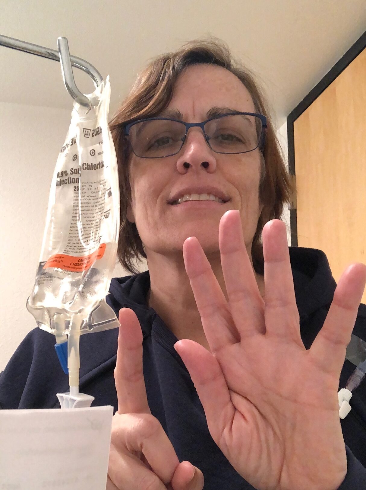 Eva receiving treatment