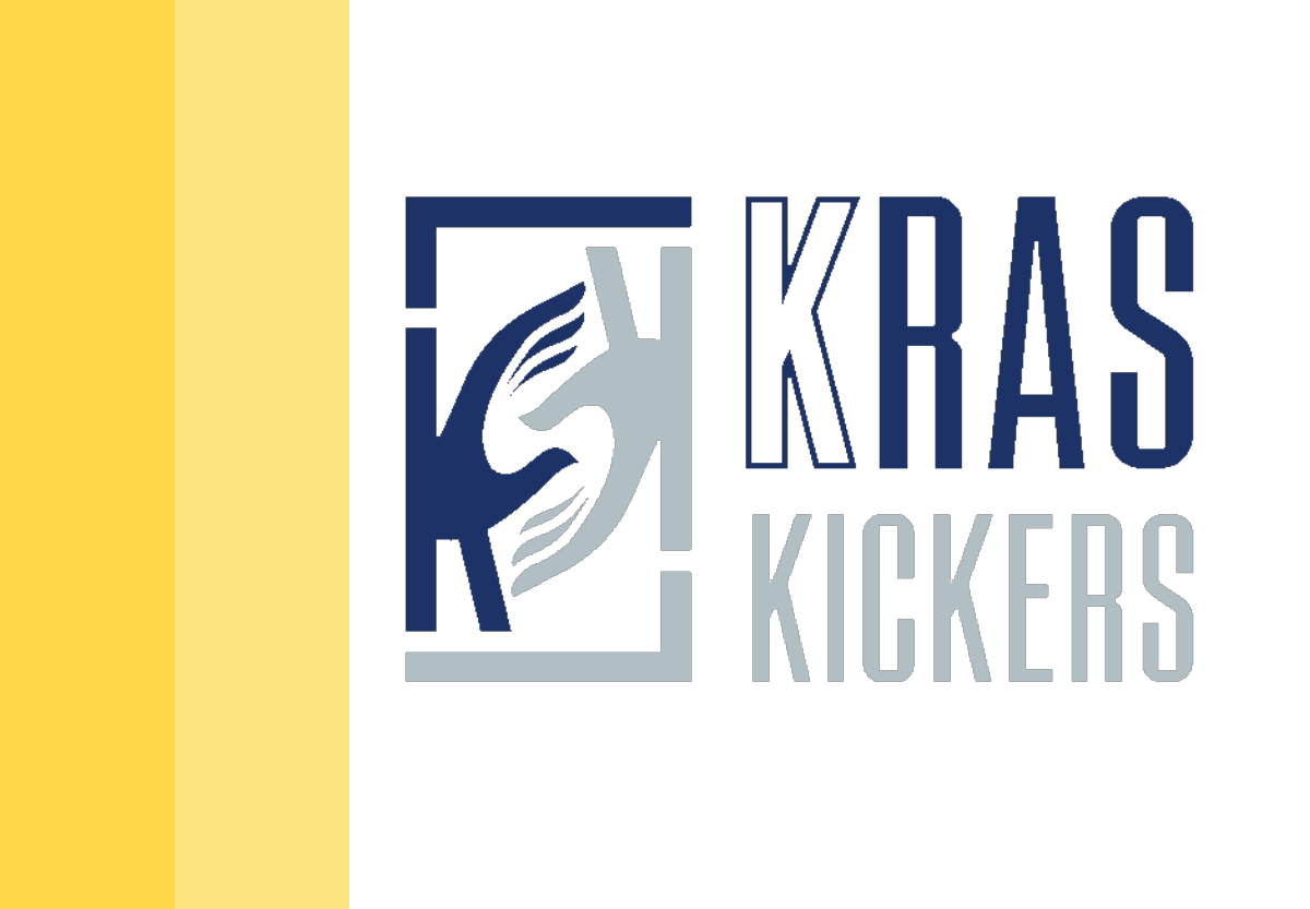 KRAS Kickers logo with yellow color overlay