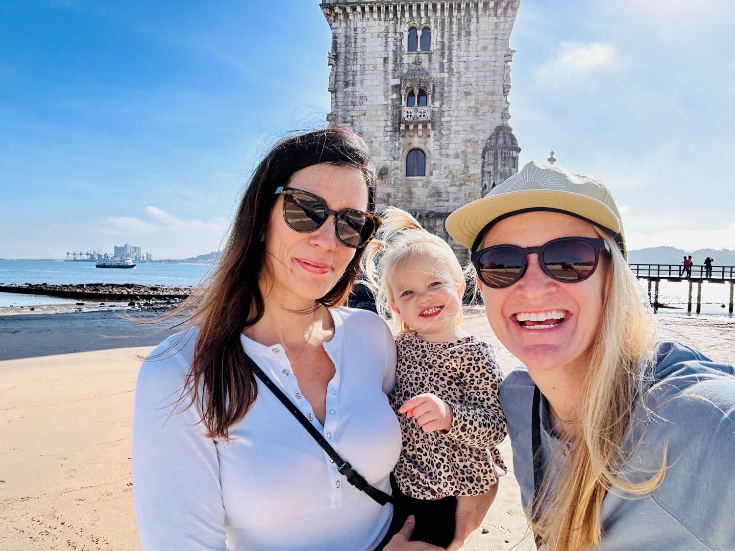Nicole traveling with wife and daughter