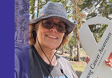 Blog preview image of Eva holding a white ribbon