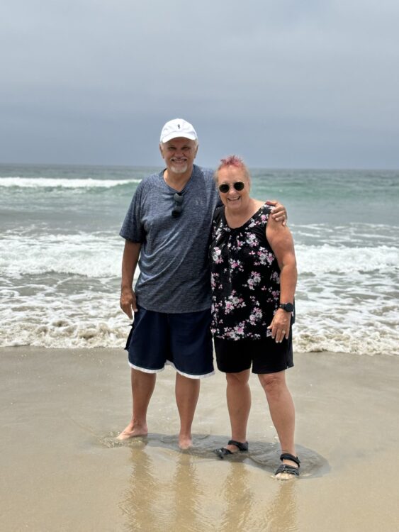 Bill and Betty at the beach