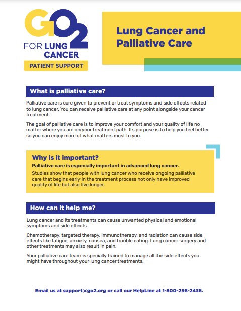 Palliative care brochure preview